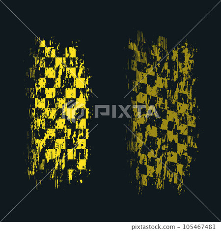 Sport flags grunge silhouettes yellow Sport flags grunge silhouettes yellow 105467481
