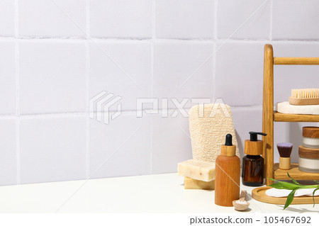 Self care concept, bamboo accessories for self care 105467692