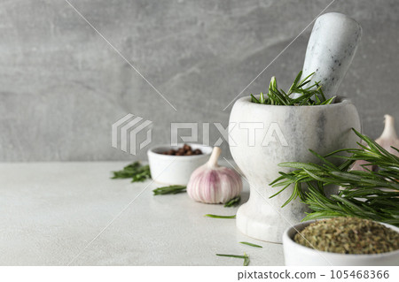 Seasoning and spices, rosemary, concept of seasoning Seasoning and spices, rosemary, concept of seasoning 105468366