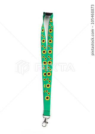 Sunflower lanyard, symbol of people with invisible or hidden disabilities. Sunflower lanyard, symbol of people with invisible or hidden disabilities. 105468873