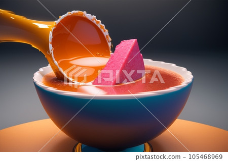 Ripe strawberries in a glass bowl Ripe strawberries in a glass bowl 105468969
