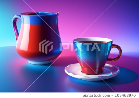 Red cup and coffee Red cup and coffee 105468970