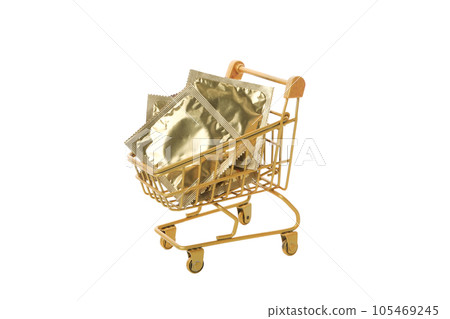 PNG,condoms in the shopping cart , isolated on white background PNG,condoms in the shopping cart , isolated on white background 105469245