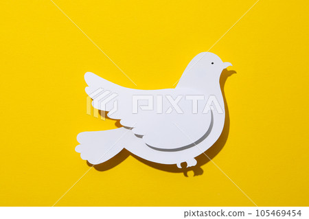 International day of peace or world peace day, symbol of peace - pigeon 105469454