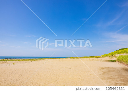 新潟縣仲夏海灘 105469831
