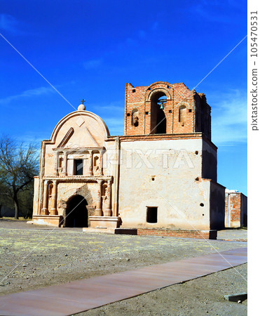 Tumacacori Mission Ruins Arizona on film 105470531
