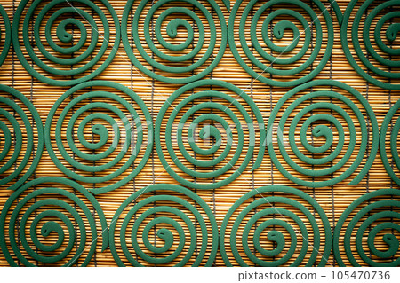 Mosquito coil, summer tradition, swirl, background material 105470736