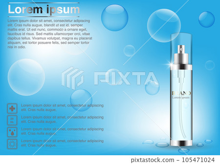 cosmetic ad concept 3d design vector 105471024