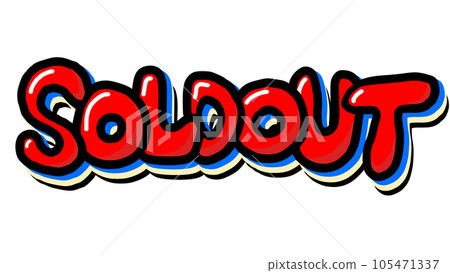 SOLDOUT sold out sold out english alphabet graffiti paint 105471337