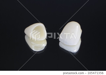 white and clean ceramic teeth white and clean ceramic teeth 105471356