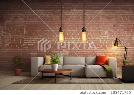 a vintage brick wall serves as the perfect background 105471790