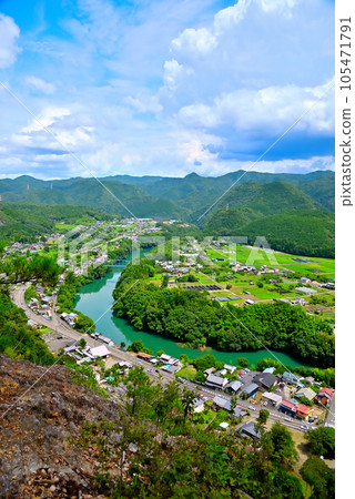 《Gifu Prefecture》View from Tomiyama, Kawabe Town Gifu's Grand Canyon 《Gifu Prefecture》View from Tomiyama, Kawabe Town Gifu's Grand Canyon 105471791
