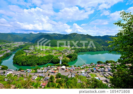 《Gifu Prefecture》View from Tomiyama, Kawabe Town Gifu's Grand Canyon 《Gifu Prefecture》View from Tomiyama, Kawabe Town Gifu's Grand Canyon 105471808