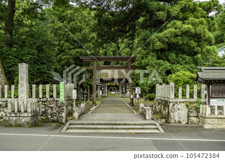Obama Wakasahime Shrine torii gate in Obama City, Fukui Prefecture 105472384