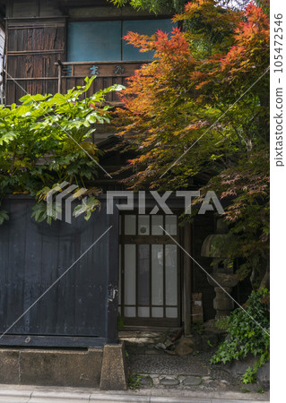 文京區,有玻璃門入口和新鮮綠色植物的私人住宅 文京區,有玻璃門入口和新鮮綠色植物的私人住宅 105472546