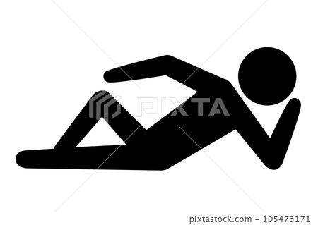 隆隆作響的人圖標。懶惰，懶惰，懶惰。 105473171