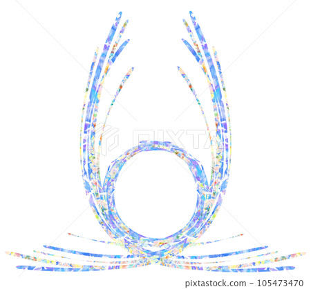 Curved design graphic 105473470