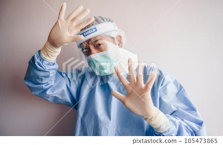 Healthcare worker having stress after he was bullying from other in hospital. Bullying can range from mild teasing through to more serious abuse. 105473865
