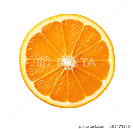 Orange slice isolated 105475590