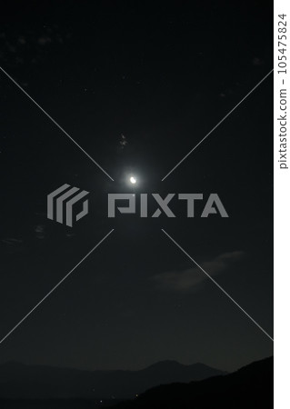 北斗市白州鎮，農曆23.9月日虧後月球與木星的交會 105475824