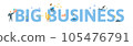 Big business. Concept with keyword, people and icons. Flat vector illustration. Isolated on white. 105476791