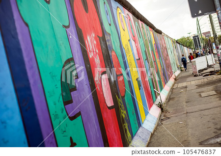 Remains of the Berlin Wall in Berlin, Germany 105476837