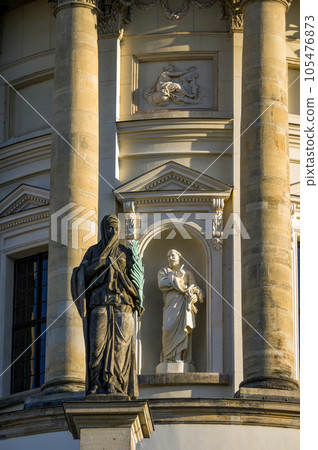 Neue Kirche on Gendarmenmarkt square in Berlin, Germany Neue Kirche on Gendarmenmarkt square in Berlin, Germany 105476873