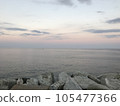 pale evening sea 105477366
