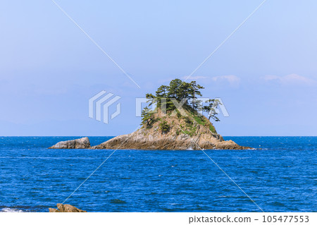 從愛知縣南知多町久治濱筱島眺望松島 105477553