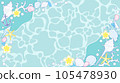 Background with the image of a frame of seashells and the summer sea 105478930