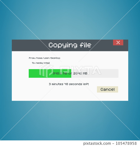 Progress bar of file copying Progress bar of file copying 105478958