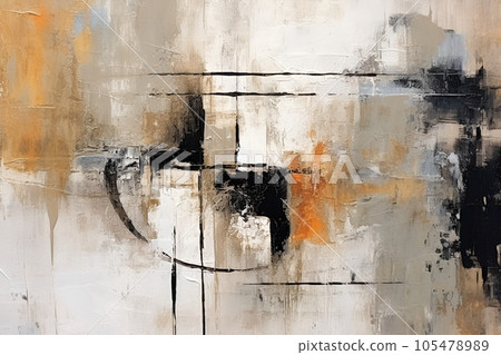 Modern art. Closeup view of colorful abstract painting 105478989