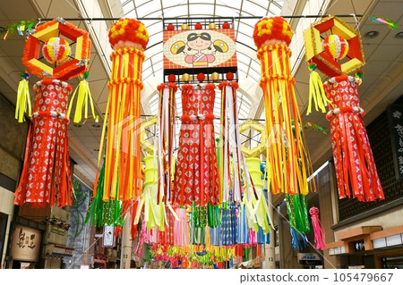 Decoration of Ichinomiya Tanabata Festival Decoration of Ichinomiya Tanabata Festival 105479667