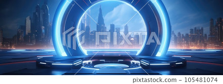 Technological background, empty space, mock-up Technological background, empty space, mock-up 105481074