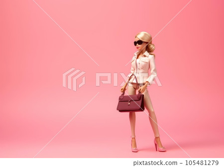 The doll is holding a handbag 105481279