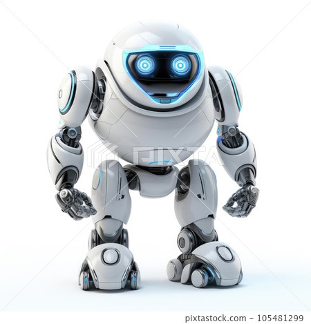 Small robot on a white background Small robot on a white background 105481299