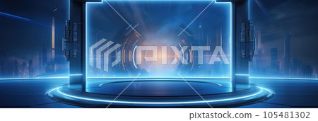 Technological background, empty space, mock-up Technological background, empty space, mock-up 105481302