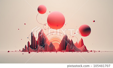 Abstract beautiful multi-colored background 105481707