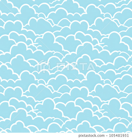 Infinite tile sky full of clouds 11 105481931