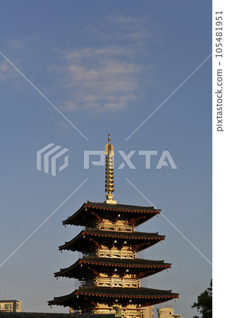 四天王寺的五層寶塔 四天王寺的五層寶塔 105481951