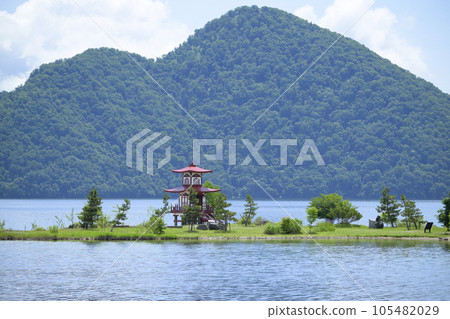 洞爺湖浮禦堂和中島 105482029