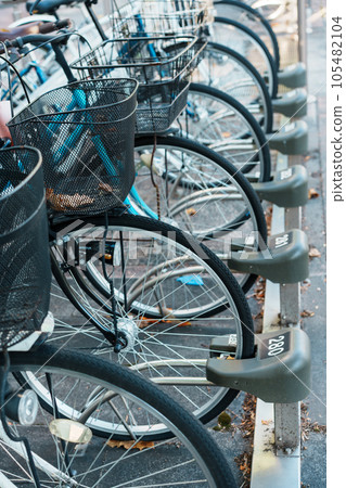 bicycle on street corner 105482104