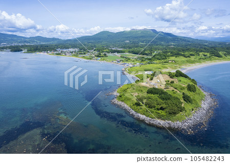 Aerial view of Cape Altori, Hokkaido Aerial view of Cape Altori, Hokkaido 105482243