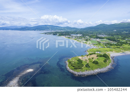 Aerial view of Cape Altori, Hokkaido Aerial view of Cape Altori, Hokkaido 105482244