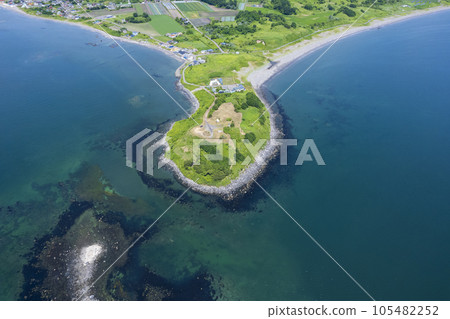 Aerial view of Cape Altori, Hokkaido 105482252