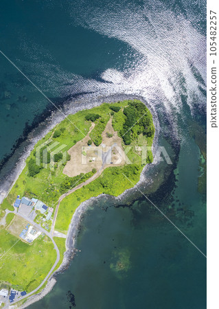 Aerial view of Cape Altori, Hokkaido (true bird's-eye view) Aerial view of Cape Altori, Hokkaido (true bird's-eye view) 105482257
