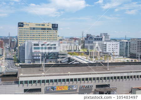 宇都宮站東口地區：栃木縣宇都宮市站對面再開發地區的複合設施和街道景觀 105483497