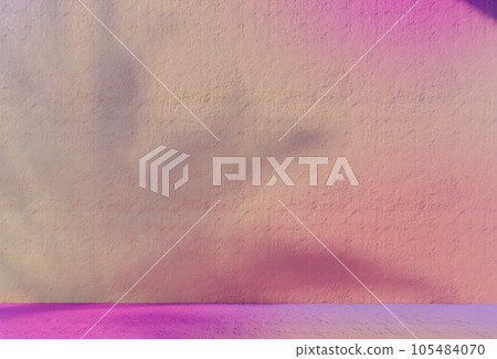 Abstract silhouette shadows, bright color backgrounds of natural leaves, tree branches falling on the walls. Transparent blurry shadow of tropical leaves, morning sunlight. Abstract silhouette shadows, bright color backgrounds of natural leaves, tree branches falling on the walls. Transparent blurry shadow of tropical leaves, morning sunlight. 105484070