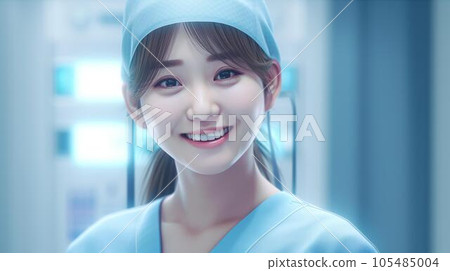 穿著白大褂、戴著帽子工作的亞洲女性(生成人工智能) 穿著白大褂、戴著帽子工作的亞洲女性(生成人工智能) 105485004