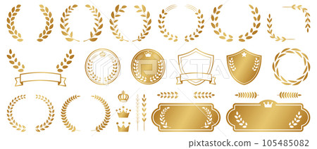 Laurel ornament set 105485082